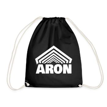 Vorname Aron - Turnbeutel - Schwarz - Vorne