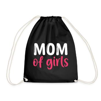 Maman de filles - Meilleure maman - Fête des mères - Sac de sport léger - noir - Devant