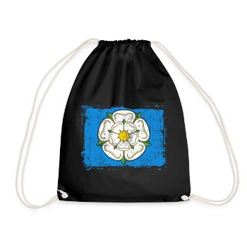 Yorkshire Rose Flag Nord de l’Angleterre Royaume-Uni - Sac de sport léger - noir - Devant