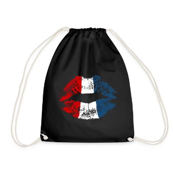 Néerlandais Holland Kiss Lipstick Couleur Hollande - Sac de sport léger - noir - Devant