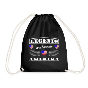 Legenden aus Amerika - Turnbeutel - Schwarz - Vorne