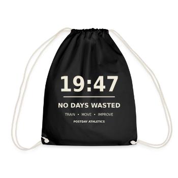 No Days – Sport & Training Motivation - Turnbeutel - Schwarz - Vorne