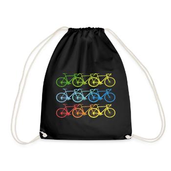 vélo t-shirt sport sport summer printemps - Sac de sport léger - noir - Devant