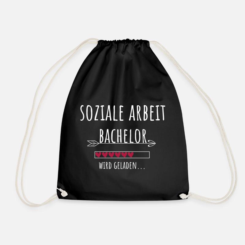 Soziale Arbeit Bachelor Studium Student Geschenk - Turnbeutel - Schwarz