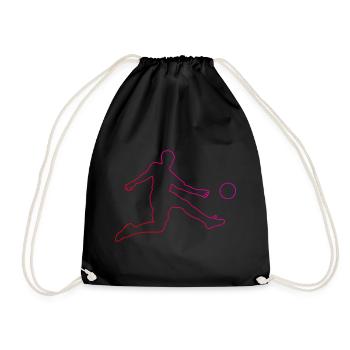 Football Football Soccer Football féminin Jeu - Sac de sport léger - noir - Devant