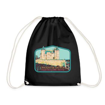 Château de Saumur, Vallée de la Loire - Sac de sport léger - noir - Devant