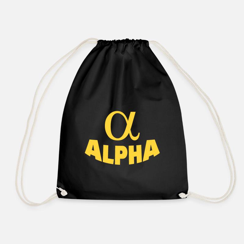 ALPHA - Turnbeutel - Schwarz