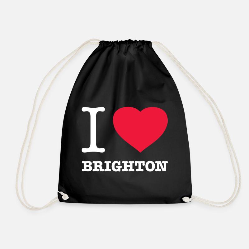 I LOVE BRIGHTON - Turnbeutel - Schwarz