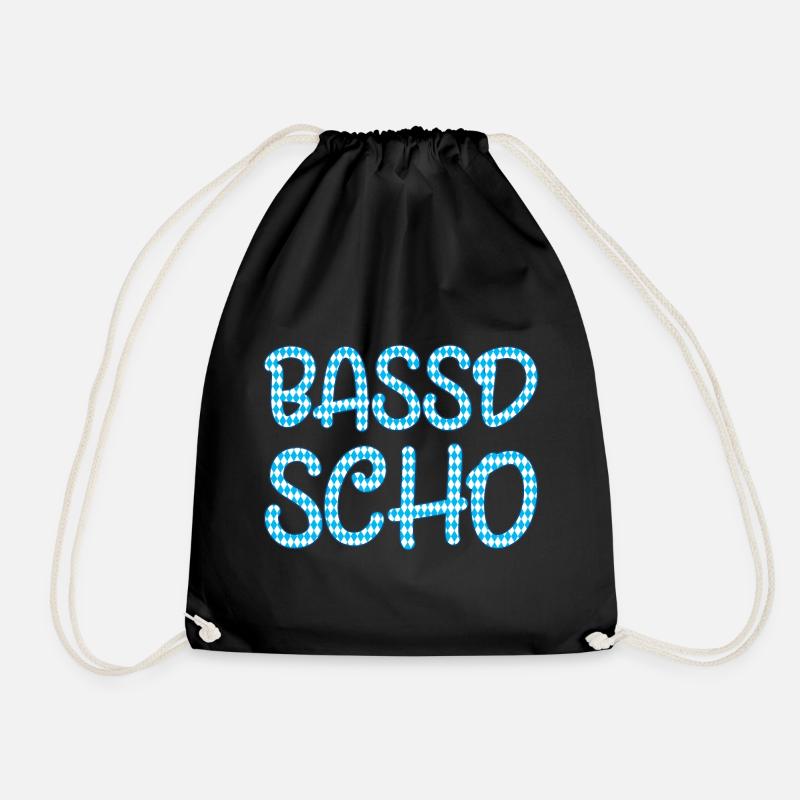 Bassd scho - Turnbeutel - Schwarz