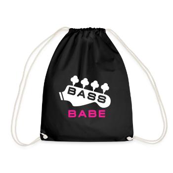 Bass Babe Pour Femme Bassiste - Sac de sport léger - noir - Devant