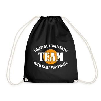 VOLLEYBALL TEAM - Drawstring Bag - black - Front