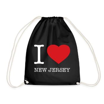 I LOVE NEW JERSEY - Turnbeutel - Schwarz - Vorne