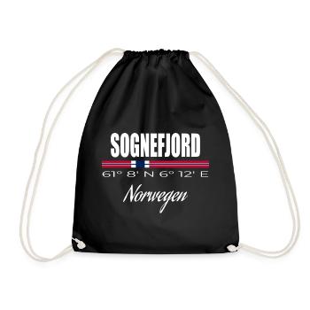 Sognefjord - Turnbeutel - Schwarz - Vorne