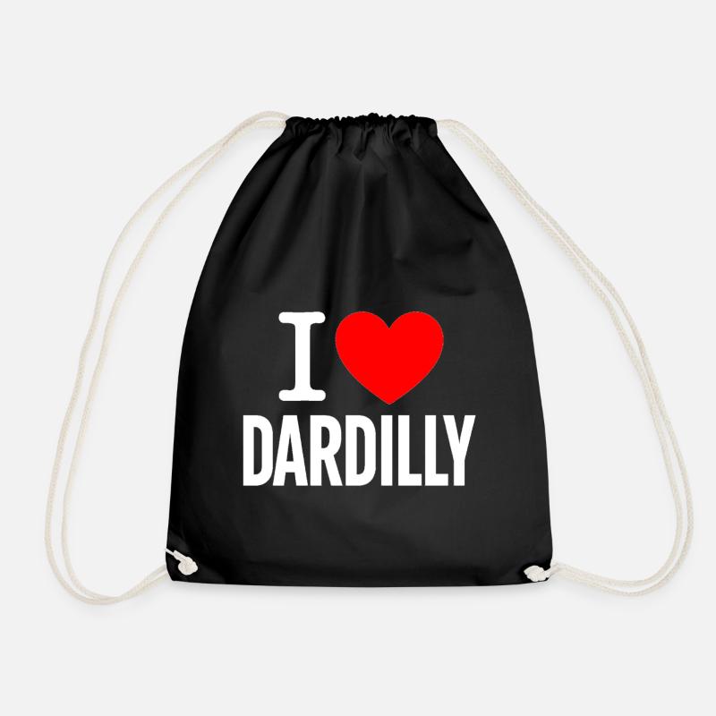 ICH LIEBE DARDILLY - Turnbeutel - Schwarz