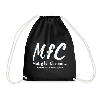 Chemnitz Courageous for Chemnitz - Drawstring Bag - black - Front