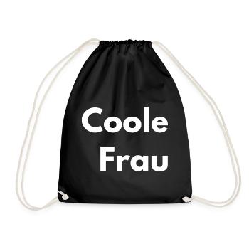 Voici à quoi ressemble une femme cool - Sac de sport léger - noir - Devant