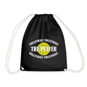 VOLLEYBALL - THE PLAYER - Drawstring Bag - black - Front