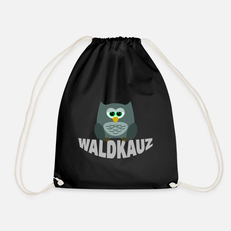 WALDKAUZ - Turnbeutel - Schwarz