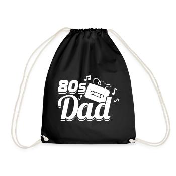 Papa des années 80 - Sac de sport léger - noir - Devant