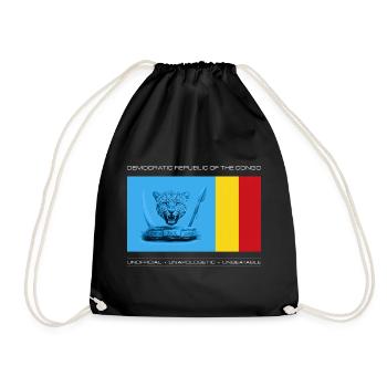 DRC BOLD UNOFFICIAL FLAG - Drawstring Bag - black - Front