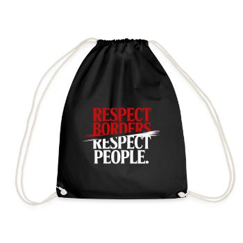 Respecter les frontières Respecter les gens - Groenland - Sac de sport léger - noir - Devant