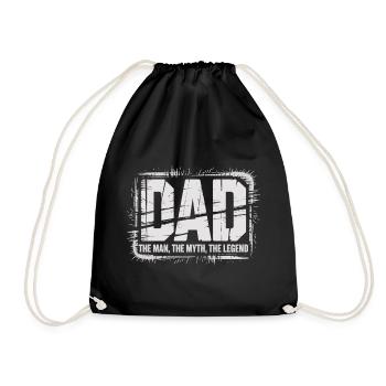T-shirt Papa – Papa L’Homme Le Mythe La Légende - Sac de sport léger - noir - Devant