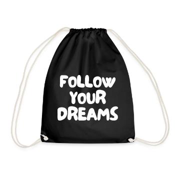 Suivez vos rêves - Sac de sport léger - noir - Devant