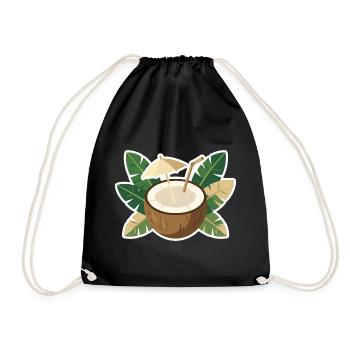 Refroidisseur de l’île Coconut - Sac de sport léger - noir - Devant