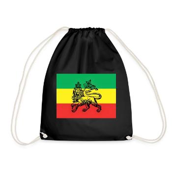 Haile Selassie I Jah Rastafari Rasta Reggae Racines - Sac de sport léger - noir - Devant
