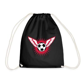 FOOTBALL inspires - Drawstring Bag - black - Front
