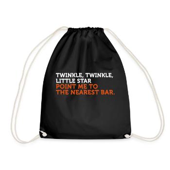 Où est le bar le plus proche? - Sac de sport léger - noir - Devant