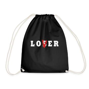 LOSER//LOVER - Turnbeutel - Schwarz - Vorne