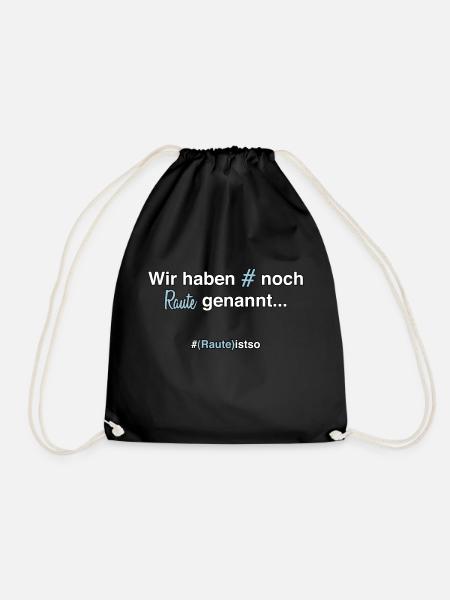 Hashtag Raute Früher # 90er Geschenkidee - Turnbeutel - Schwarz