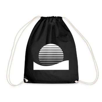Sunrise sunset - Drawstring Bag - black - Front