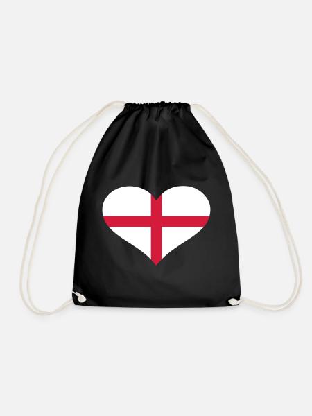 England - Drawstring Bag - black