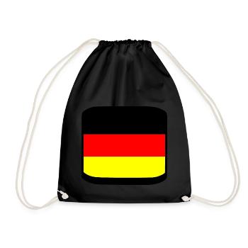 Germany - Drawstring Bag - black - Front