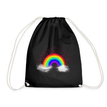 Nuages arc-en-ciel - Sac de sport léger - noir - Devant
