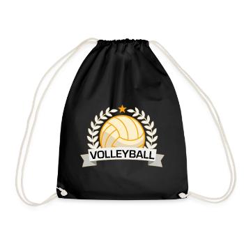 Insigne de la victoire en volley-ball - Sac de sport léger - noir - Devant