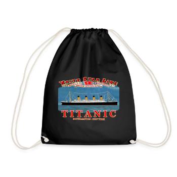 TITANIC CREATION Louis RUNEMBERG © Adagp - Drawstring Bag - black - Front