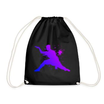 Kungfu Hommes Kung Fu Femmes Arts Martiaux Wushu - Sac de sport léger - noir - Devant