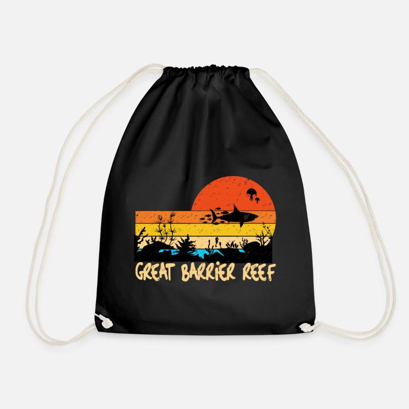 Great Barrier Reef - Turnbeutel - Schwarz