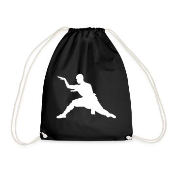Martial Arts Wushu Men Kung Fu Kungfu Women - Drawstring Bag - black - Front