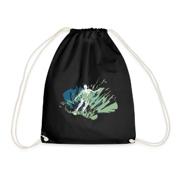 Football Cool design for real football players - Drawstring Bag - black - Front