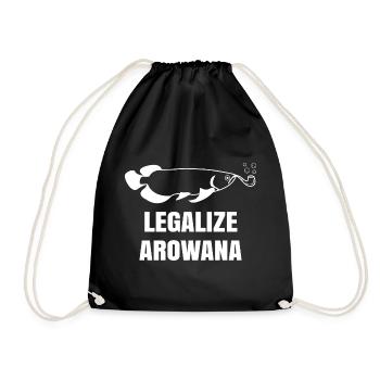 Poisson, Déclaration, Animaux de compagnie, Animaux, Animaux de compagnie - Sac de sport léger - noir - Devant