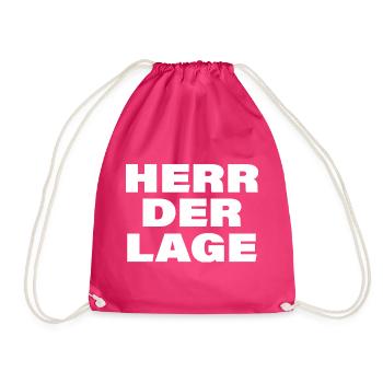 HERR DER LAGE - Turnbeutel - Fuchsia - Vorne