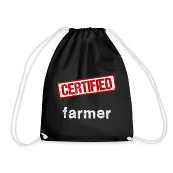 Farmer - Drawstring Bag - black - Front