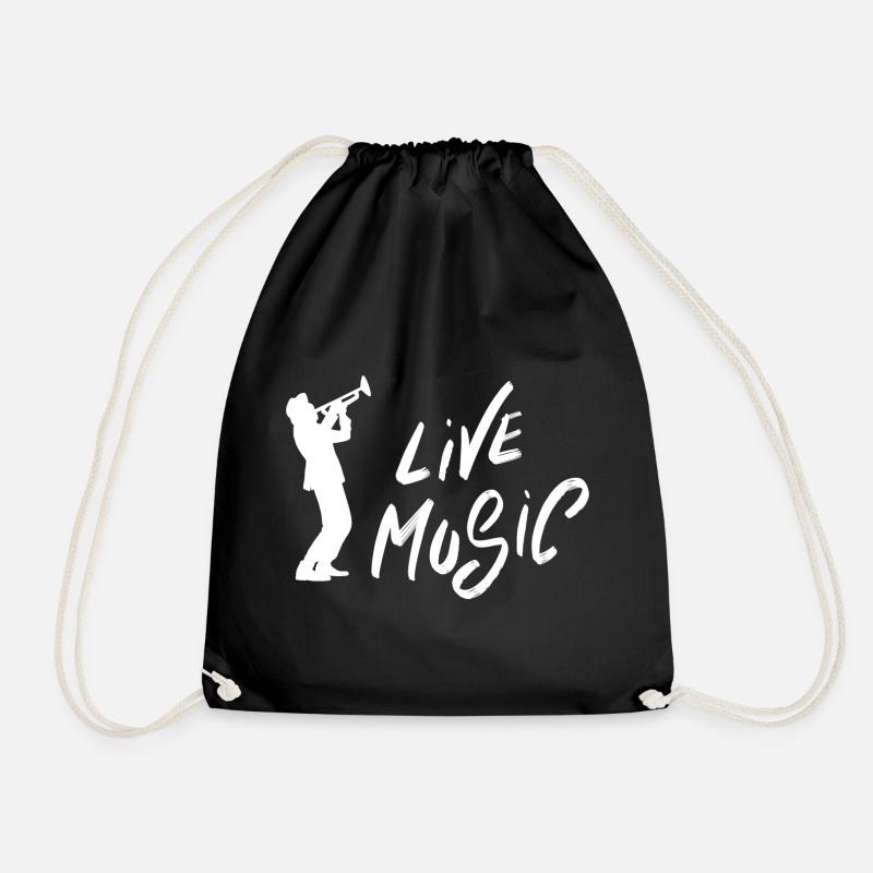 Liebhaber von Live-Musik - Turnbeutel - Schwarz
