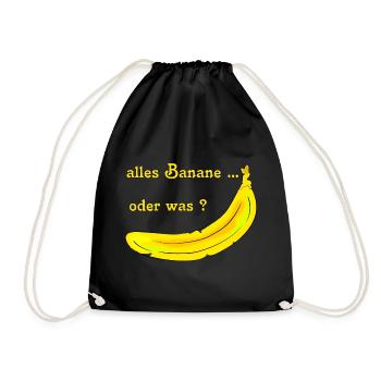 Banane - Sac de sport léger - noir - Devant