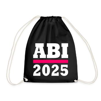 Abi 2025 - Turnbeutel - Schwarz - Vorne