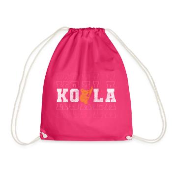 Koala Bears Forest Species Protection Animal Welfare - Drawstring Bag - fuchsia - Front
